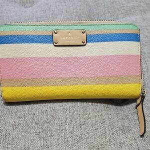 Kate Spade Multicolor Striped Wallet